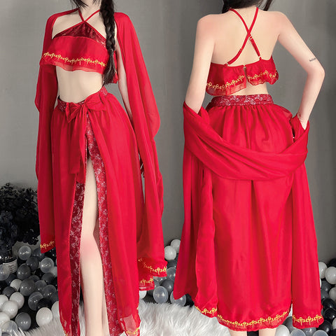 Silk Made Chinese Traditional Wedding Dress Lingerie