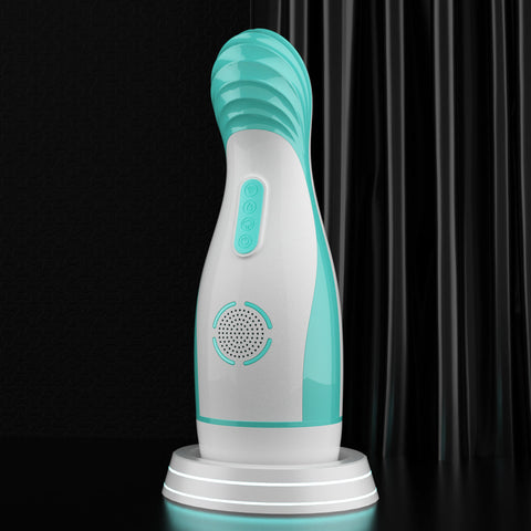 FLYING Male Masturbation Cup With Heating And Horny Pornstar interactive Moan