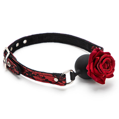 Bondage Boutique Faux Leather Medium Silicone Ball Gag
