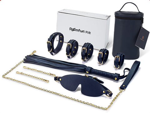 Bondage Boutique Seduce Metal Leather Bed Bondage Kit