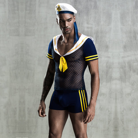 Men's Fashionable Sexy Underwear Sailor Costume Outfit