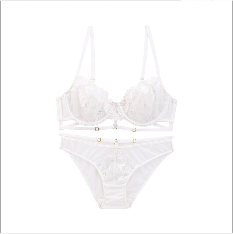 Knit Crossband Bra Set