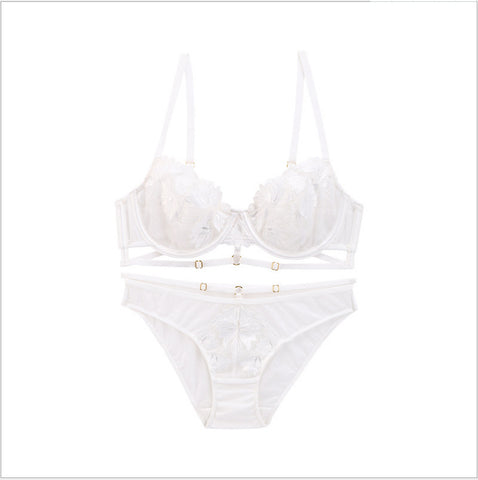 Knit Crossband Bra Set