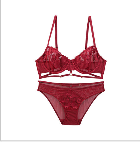 Knit Crossband Bra Set