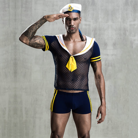 Men's Fashionable Sexy Underwear Sailor Costume Outfit