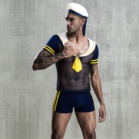 Men's Fashionable Sexy Underwear Sailor Costume Outfit