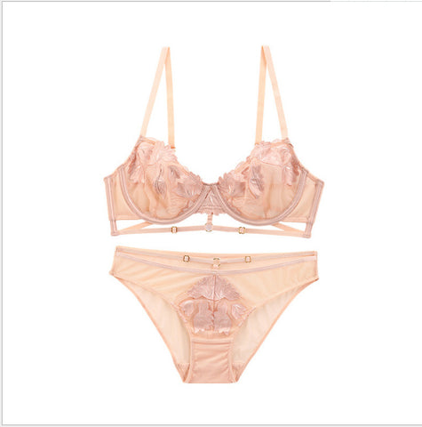 Knit Crossband Bra Set