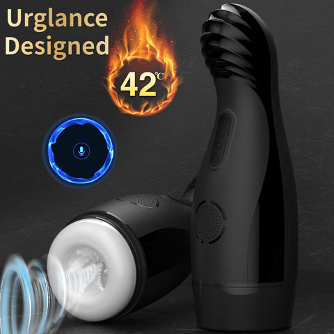 FLYING Male Masturbation Cup With Heating And Horny Pornstar interactive Moan