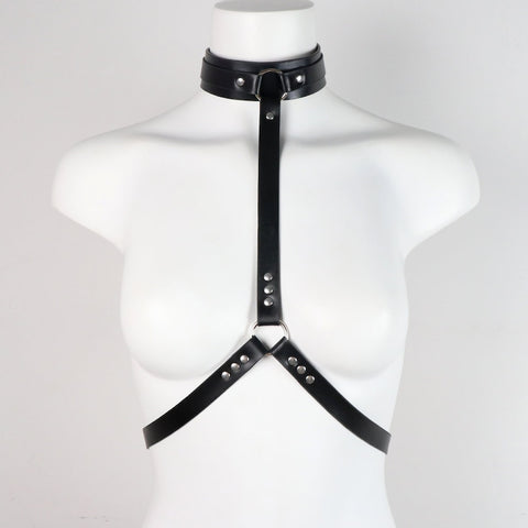 Leather Rivet Chest Harness